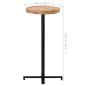 vidaXL Bartisch Rund Ø50x110 cm Raues Mangoholz vidaXL Bartisch Rund Ø50x110 cm Raues Mangoholz
