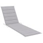 Sonnenliegen 2 Stk. mit Auflagen Grau Massivholz Teak Sonnenliegen 2 Stk. mit Auflagen Grau Massivholz Teak