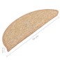 vidaXL Selbstklebende Treppenmatten 15 Stk. 56x17x3 cm Hellbraun vidaXL Selbstklebende Treppenmatten 15 Stk. 56x17x3 cm Hellbraun