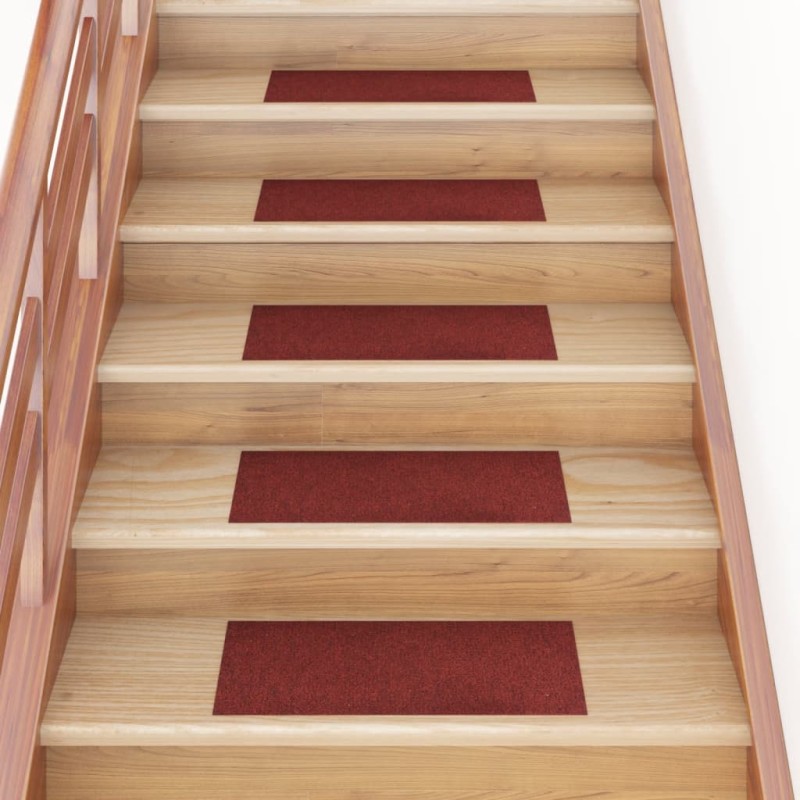 vidaXL Selbstklebende Treppenmatten 15 Stk. Rechteckig 60x25 cm Rot vidaXL Selbstklebende Treppenmatten 15 Stk. Rechteckig 60x25 cm Rot