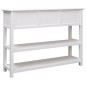 vidaXL Sideboard Weiß 108x30x76 cm Massivholz Paulownia vidaXL Sideboard Weiß 108x30x76 cm Massivholz Paulownia