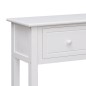 vidaXL Sideboard Weiß 108x30x76 cm Massivholz Paulownia vidaXL Sideboard Weiß 108x30x76 cm Massivholz Paulownia