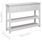 vidaXL Sideboard Weiß 108x30x76 cm Massivholz Paulownia vidaXL Sideboard Weiß 108x30x76 cm Massivholz Paulownia