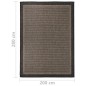 vidaXL Outdoor-Teppich Flachgewebe 200x280 cm Dunkelbraun vidaXL Outdoor-Teppich Flachgewebe 200x280 cm Dunkelbraun