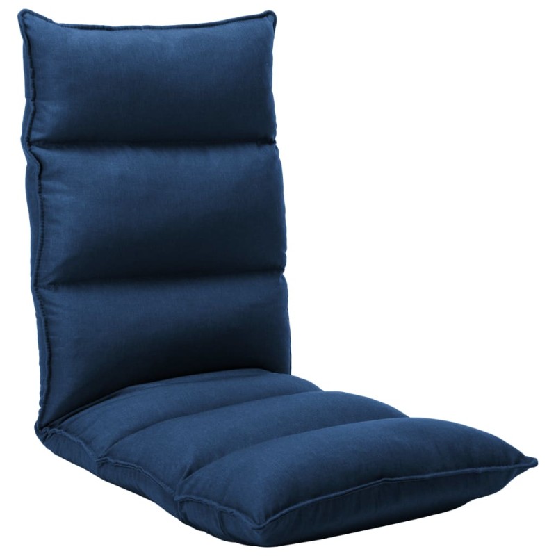 vidaXL Bodenstuhl Faltbar Blau Stoff vidaXL Bodenstuhl Faltbar Blau Stoff