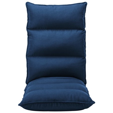 vidaXL Bodenstuhl Faltbar Blau Stoff