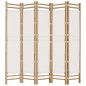 vidaXL 5-tlg. Paravent Faltbar 200 cm Bambus und Canvas vidaXL 5-tlg. Paravent Faltbar 200 cm Bambus und Canvas