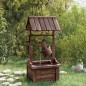 vidaXL Wunschbrunnen mit Pumpe 57x50x112 cm Massivholz Tanne