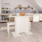 vidaXL Esstisch Weiß 110x60x75 cm Holzwerkstoff vidaXL Esstisch Weiß 110x60x75 cm Holzwerkstoff