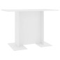 vidaXL Esstisch Weiß 110x60x75 cm Holzwerkstoff vidaXL Esstisch Weiß 110x60x75 cm Holzwerkstoff