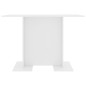 vidaXL Esstisch Weiß 110x60x75 cm Holzwerkstoff vidaXL Esstisch Weiß 110x60x75 cm Holzwerkstoff