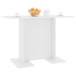 vidaXL Esstisch Weiß 110x60x75 cm Holzwerkstoff vidaXL Esstisch Weiß 110x60x75 cm Holzwerkstoff