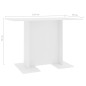vidaXL Esstisch Weiß 110x60x75 cm Holzwerkstoff vidaXL Esstisch Weiß 110x60x75 cm Holzwerkstoff