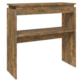vidaXL Konsolentisch Räuchereiche 80x30x80 cm Holzwerkstoff