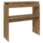 vidaXL Konsolentisch Räuchereiche 80x30x80 cm Holzwerkstoff vidaXL Konsolentisch Räuchereiche 80x30x80 cm Holzwerkstoff