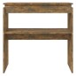 vidaXL Konsolentisch Räuchereiche 80x30x80 cm Holzwerkstoff vidaXL Konsolentisch Räuchereiche 80x30x80 cm Holzwerkstoff