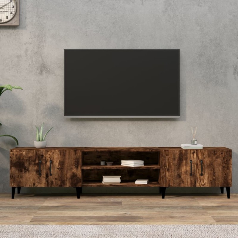 vidaXL TV-Schrank Räuchereiche 180x31,5x40 cm Holzwerkstoff vidaXL TV-Schrank Räuchereiche 180x31,5x40 cm Holzwerkstoff