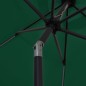vidaXL Sonnenschirm mit LED-Leuchten & Aluminium-Mast 300 cm Grün