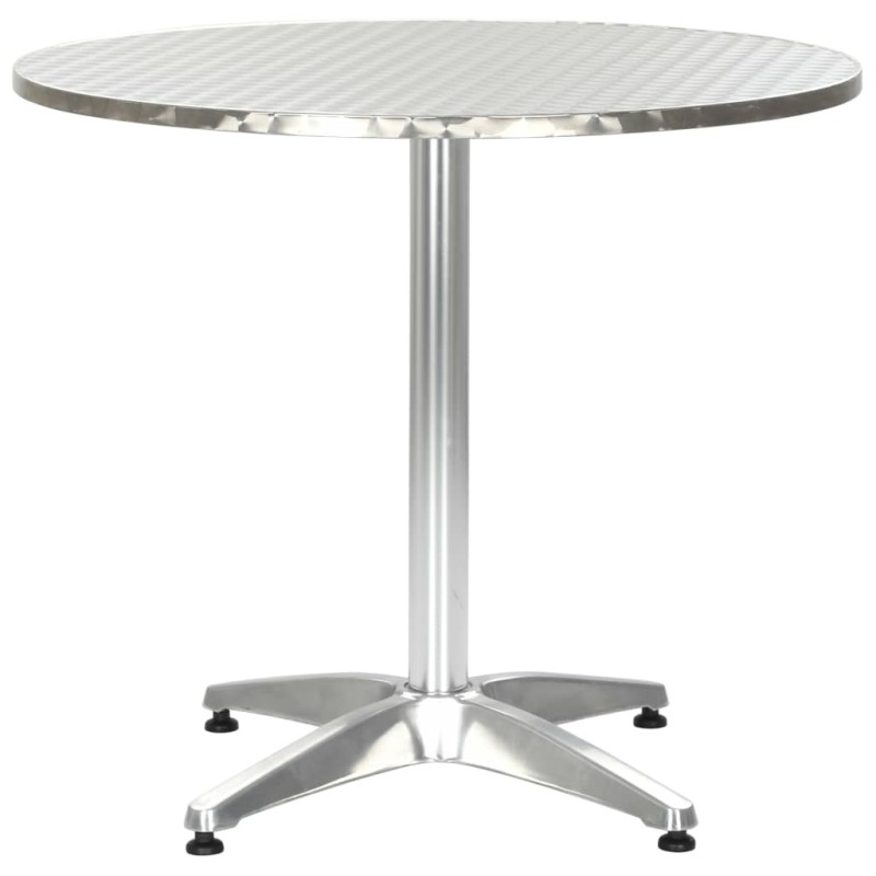 vidaXL Gartentisch Silbern 80x70 cm Aluminium vidaXL Gartentisch Silbern 80x70 cm Aluminium
