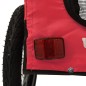 vidaXL Fahrradanhänger Hunde Rot und Schwarz Oxford-Gewebe & Eisen vidaXL Fahrradanhänger Hunde Rot und Schwarz Oxford-Gewebe & Eisen