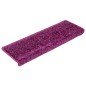 vidaXL Teppich-Treppenstufen 15 Stk. 65x21x4 cm Violett vidaXL Teppich-Treppenstufen 15 Stk. 65x21x4 cm Violett