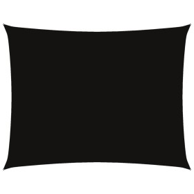 vidaXL Sonnensegel Oxford-Gewebe Rechteckig 6x7 m Schwarz