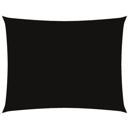vidaXL Sonnensegel Oxford-Gewebe Rechteckig 6x7 m Schwarz
