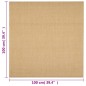 vidaXL Teppich Natur Sisal 100x100 cm vidaXL Teppich Natur Sisal 100x100 cm