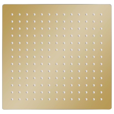 vidaXL Regenbrause Edelstahl 25x25 cm Quadrat Golden