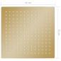 vidaXL Regenbrause Edelstahl 25x25 cm Quadrat Golden vidaXL Regenbrause Edelstahl 25x25 cm Quadrat Golden