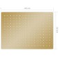 vidaXL Regenbrause Edelstahl 40x30 cm Rechteckig Golden vidaXL Regenbrause Edelstahl 40x30 cm Rechteckig Golden