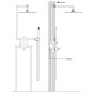 vidaXL Duschsystem Edelstahl 201 Silbern vidaXL Duschsystem Edelstahl 201 Silbern