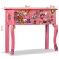 vidaXL Konsolentisch Mangoholz Massiv Rosa Handbemalt vidaXL Konsolentisch Mangoholz Massiv Rosa Handbemalt