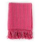 vidaXL Überwurf Baumwolle Kariert 125x150 cm Rosa vidaXL Überwurf Baumwolle Kariert 125x150 cm Rosa