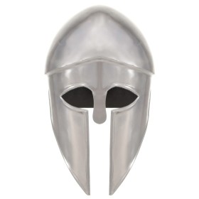 vidaXL Griechischer Krieger-Helm Antik Replik für LARP Silbern Stahl 