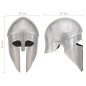 vidaXL Griechischer Krieger-Helm Antik Replik für LARP Silbern Stahl vidaXL Griechischer Krieger-Helm Antik Replik für LARP Silbern Stahl