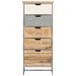 vidaXL Beistellschrank mit Schubladen 45x30x105 cm Mango Massivholz vidaXL Beistellschrank mit Schubladen 45x30x105 cm Mango Massivholz