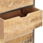 vidaXL Beistellschrank mit Schubladen 45x30x105 cm Mango Massivholz vidaXL Beistellschrank mit Schubladen 45x30x105 cm Mango Massivholz