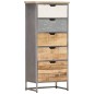 vidaXL Beistellschrank mit Schubladen 45x30x105 cm Mango Massivholz vidaXL Beistellschrank mit Schubladen 45x30x105 cm Mango Massivholz