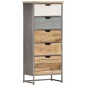 vidaXL Beistellschrank mit Schubladen 45x30x105 cm Mango Massivholz vidaXL Beistellschrank mit Schubladen 45x30x105 cm Mango Massivholz