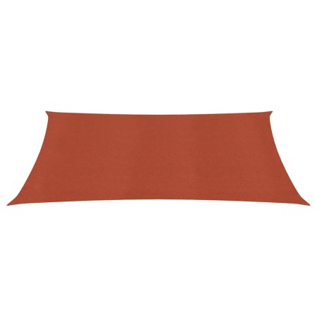 vidaXL Sonnensegel 160 g/m² Terrakottarot 2,5x4,5 m HDPE