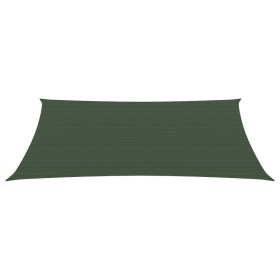 vidaXL Sonnensegel 160 g/m² Dunkelgrün 3x4 m HDPE