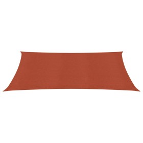 vidaXL Sonnensegel 160 g/m² Terrakottarot 4x5 m HDPE