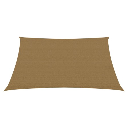vidaXL Sonnensegel 160 g/m² Taupe 4,5x4,5 m HDPE