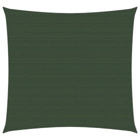 vidaXL Sonnensegel 160 g/m² Dunkelgrün 5x5 m HDPE
