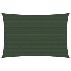 vidaXL Sonnensegel 160 g/m² Dunkelgrün 2,5x4,5 m HDPE