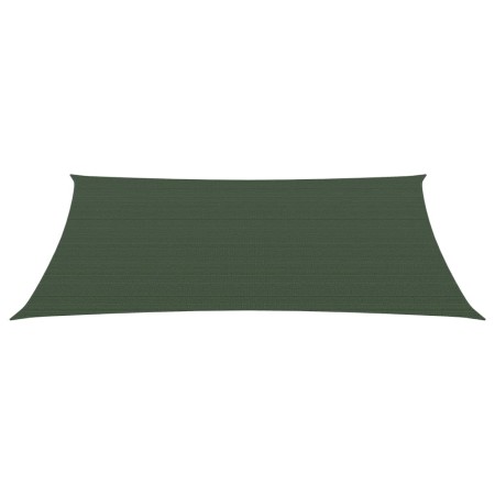 vidaXL Sonnensegel 160 g/m² Dunkelgrün 2,5x4,5 m HDPE