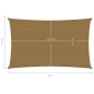 vidaXL Sonnensegel 160 g/m² Taupe 2,5x5 m HDPE vidaXL Sonnensegel 160 g/m² Taupe 2,5x5 m HDPE