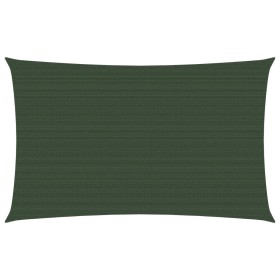 vidaXL Sonnensegel 160 g/m² Dunkelgrün 3x6 m HDPE