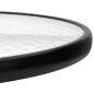 vidaXL Gartentisch Schwarz Ø60x70 cm Stahl vidaXL Gartentisch Schwarz Ø60x70 cm Stahl